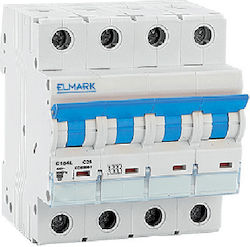 Elmark 4-Poles Automatic Circuit Breaker 10A 41403C