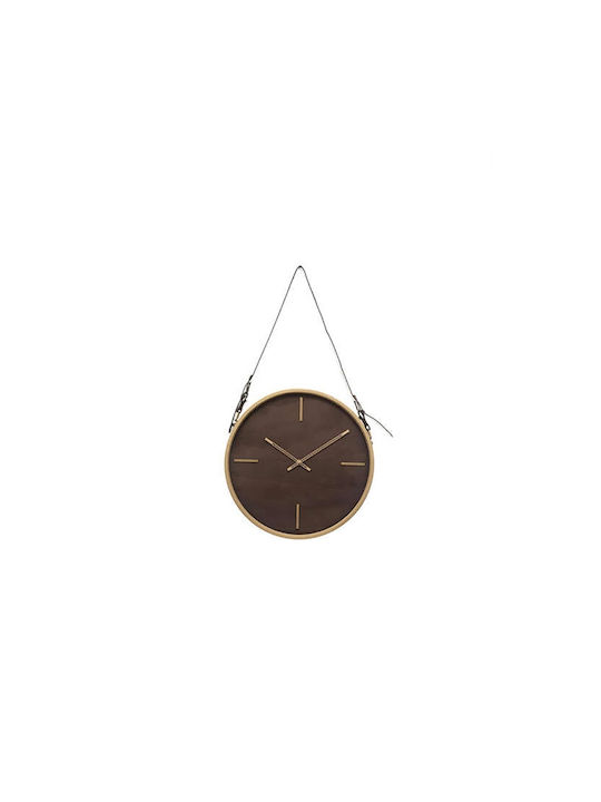 Atmosphera Wanduhr Metallisch Braun Ø39cm