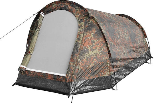 MFH Tunnel Tent Καλοκαιρινή Σκηνή Camping Τούνελ Χακί για 1 Άτομο 220x220x100εκ.