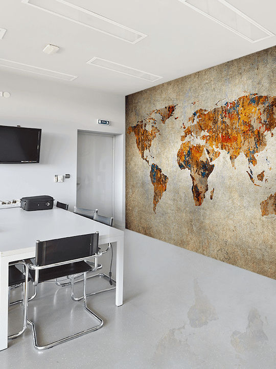 Wallpaper - Map Embossed 150x270cm