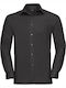 Long Sleeve Shirt In Regular Fit Black Black