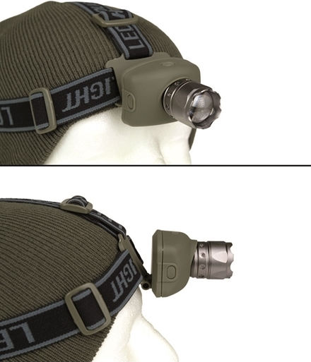 Mil-Tec Stirnlampe LED mit maximaler Helligkeit 100lm