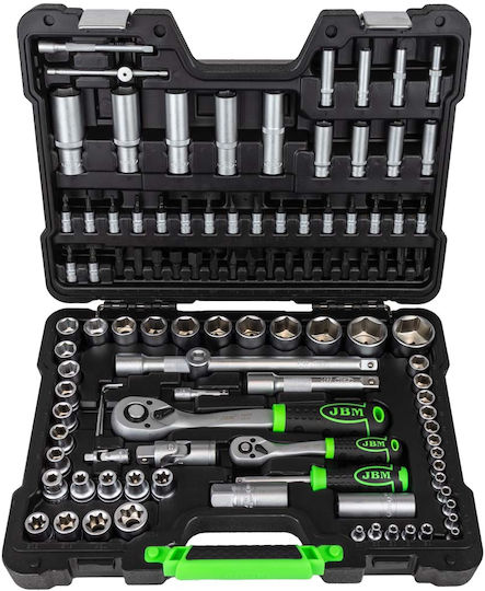 JBM Ratschen- & Steckschlüssel-Sets 1\2" & 1\4" 108Stück
