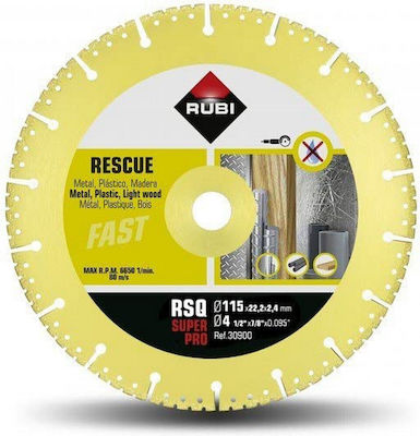 Rubi 30900 Disc de tăiere Metal 115mm 1buc