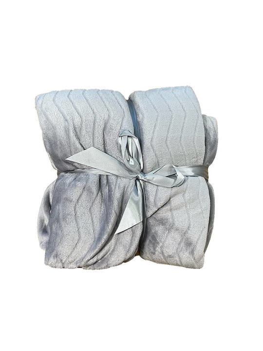 Chios Hellas Soft 35056 Κουβέρτα Fleece Μονή 150x200εκ. Γκρι