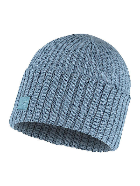 Rutger Beanie Unisex Beanie with Rib Knit in Light Blue color