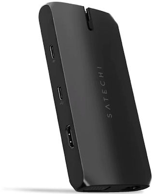 Satechi USB-C Docking Station με HDMI 4K PD Ethernet Μαύρο (ST-UCMBAK)