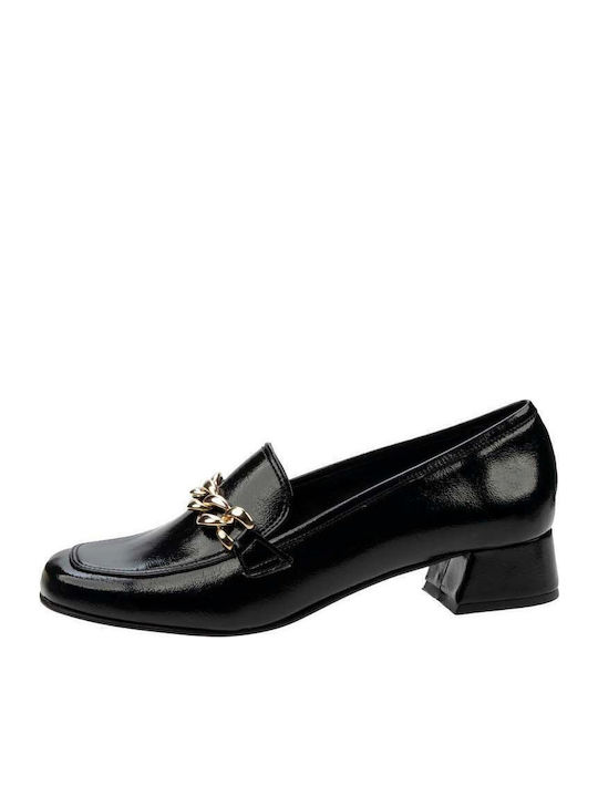 Stefania Pumps mit flachem Absatz Schwarz