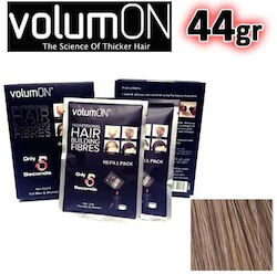 VolumON Hair Building Refill Κάλυψης Αραίωσης Καστανό 44gr
