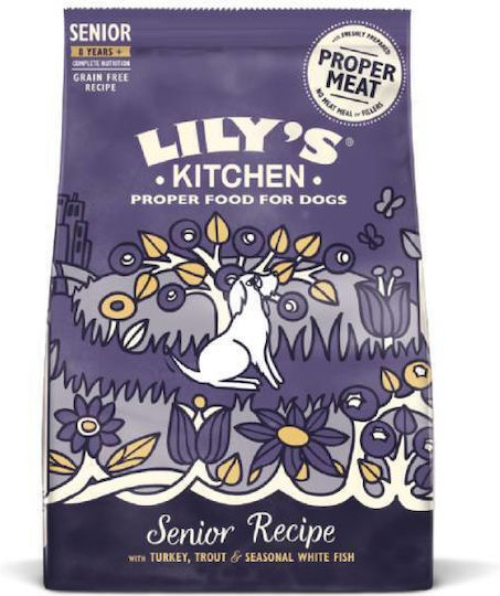 Senior Recipe 2.5kg Dry Food Grain-Free for Senior Dogs with Turkey and Trout