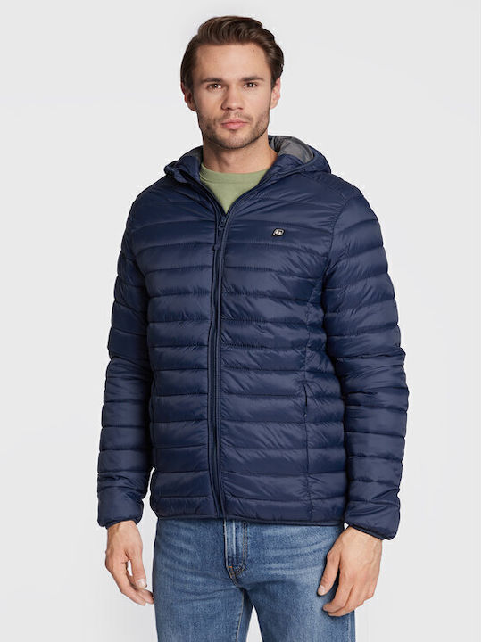 Χειμωνιάτικο Μπουφάν Puffer Navy Μπλε