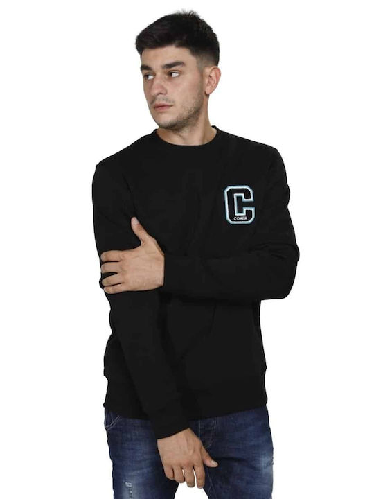 Herren Sweatshirt Jacke Schwarz