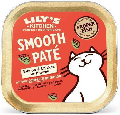 Lily's Kitchen Smooth Pate Υγρή Τροφή για Γάτες σε Ταψάκι με Σολομό 85gr