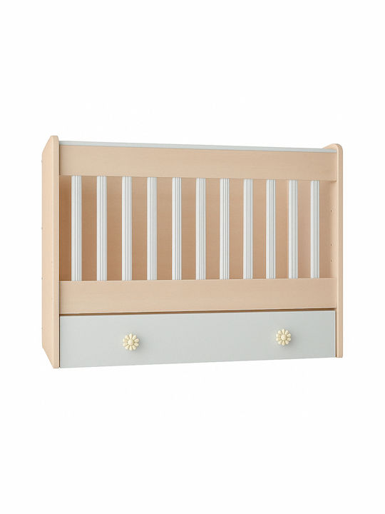 Beboulino Convertible Baby Crib Hera Beech/White for Mattress 60x120cm