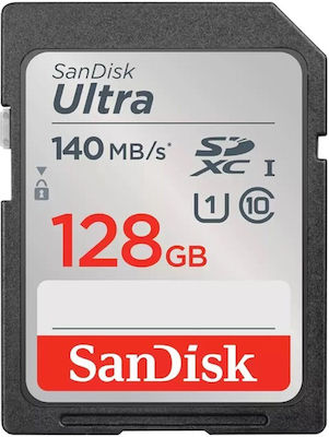 Sandisk Ultra SDXC 128GB Class 10 U1 UHS-I 140MB/s