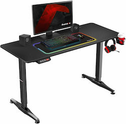Elektrisch Gaming-Schreibtisch Hero 8.5 mit verstellbarer Höhe 140x60x74cm Black