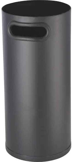 12818 Fireplace Storage Bucket Black