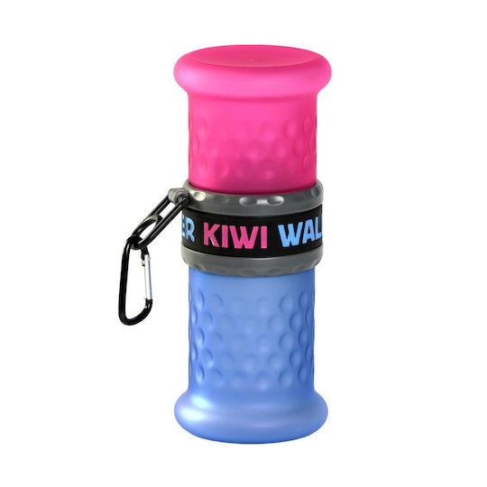 Kiwi Walker Travel Bottle Kunststoff Flasche Futter & Wasser für Hund & Katze 750ml in Rosa Farbe