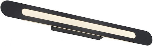 Viokef Bona Modern Leuchte Wand mit Integrierter LED und Warmweißes Licht Schwarz 62x6cm