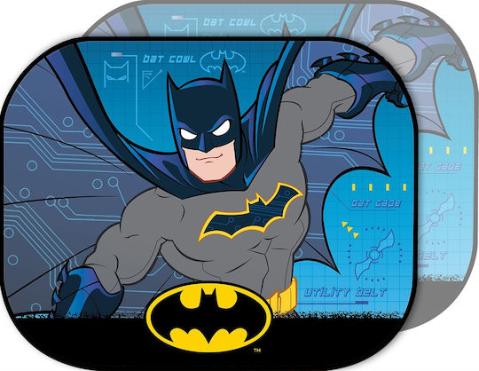 Colzani Πλαϊνά Σκίαστρα Αυτοκινήτου με Βεντούζα Colzani Batman 44x35εκ. 2τμχ