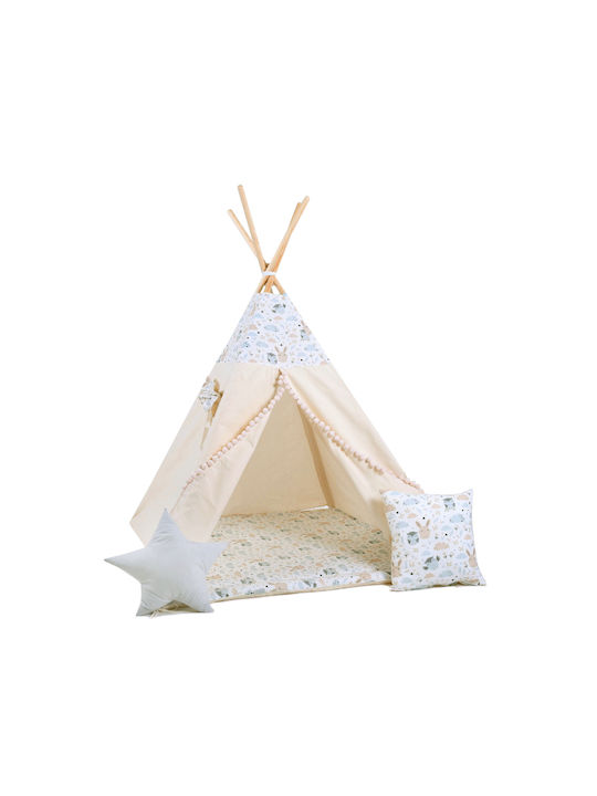 Kiddylab Kids Indian Teepee Play Tent T82S1 Beige