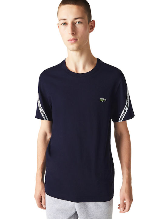 Lacoste T-shirt Bărbătesc cu Mânecă Scurtă Albastru marin