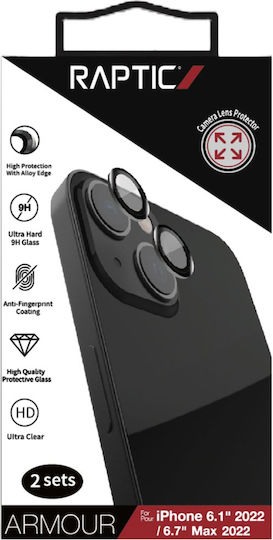 X-Doria Raptic Armor Προστασία Κάμερας Tempered Glass Διάφανο για το iPhone 14 / 14 Plus
