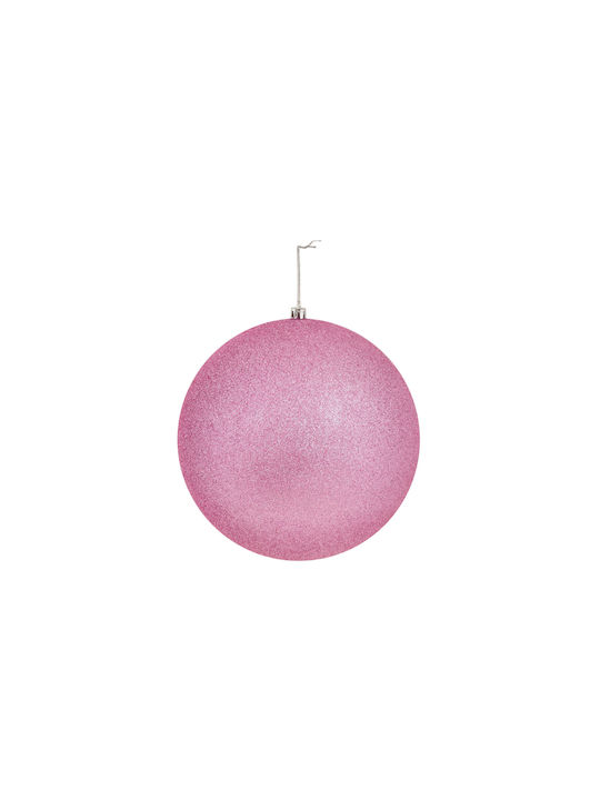 Minge de plastic roz Glitter Ball 20cm