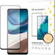 Wozinsky Case Friendly Full Glue Full Face Tempered Glass Μαύρο (Motorola Moto G42)