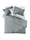 Guy Laroche Bettbezug Baumwolle Übergröße 225x245 Diaz Aqua / Grey