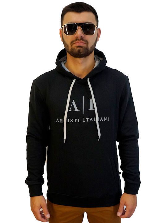 MEN'S SWEATSHIRT ARTISTI ITALIANI A29335 BLACK