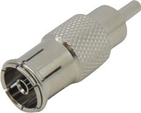 Ultimax Converter RCA male to UHF female Silver 5pcs 01.099.0106