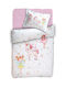 Anna Riska Set Duvet Crib Cotton Iris Pink 115x155cm 429043