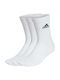 adidas Performance Running Socks White 3 Pairs