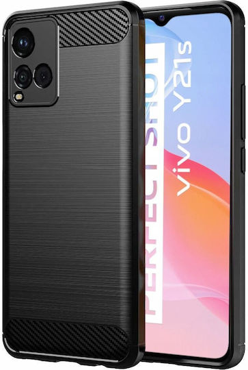 Forcell Carbon Back Cover Πλαστικό Μαύρο (Vivo Y21)