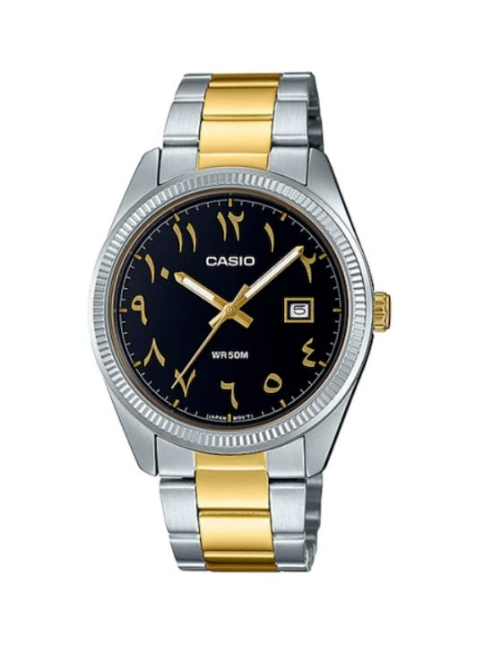 Casio Herrenuhr 38.5mm Batterie mit Metallarmband