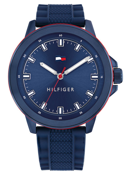 Tommy Hilfiger Nelson Men's Watch 46mm Battery with Stainless Steel Bracelet Blue