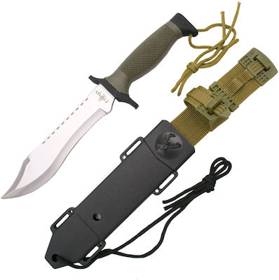 Amont Knife Khaki with Blade made of Stainless Steel in Sheath