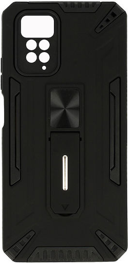 Powertech Back Cover Πλαστικό / Σιλικόνης Μαύρο (Poco M4 Pro)