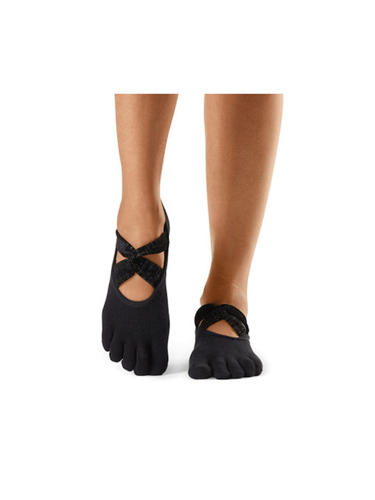 Toesox Ivy Κάλτσες για Yoga/Pilates Μαύρες 1 Ζεύγος Luminous