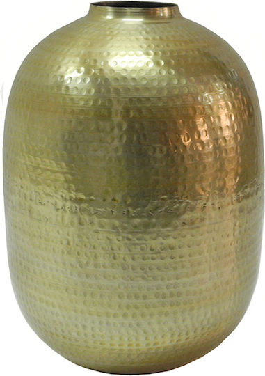 Zaros Vază Decorativă Aluminiu Forjat Matt Gold 28x28x45cm 1buc
