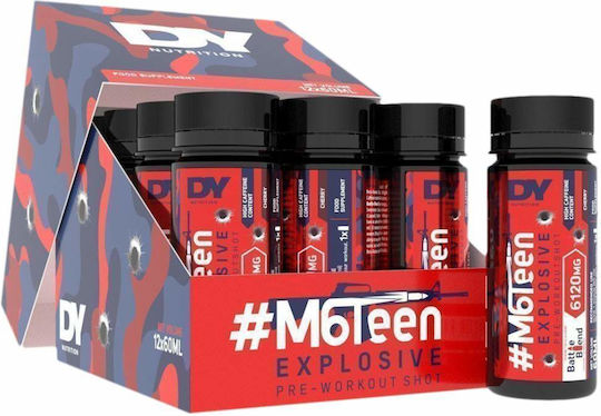 Dorian Yates Pre-Workout M6Teen Liquid Special Food Supplement 12 x 720ml Peach