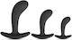 CyprusLoveShop Πρωκτικές Σφήνες Σετ Μαύρες 3τμχ
