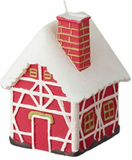 JK Home Decoration The translated Liquid template in German language: Weihnachtskerzen & Kerzenständer Kerze Rot Häuschen 11cm.