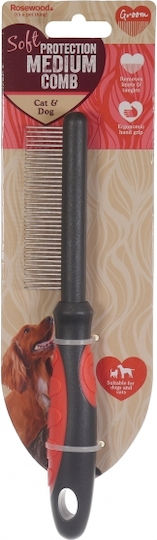 Rosewood Comb Medium for Misc Hair Lengths for Flea Removal Burgundy