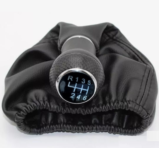 6 Shift Knob with Bubble for Volkswagen Golf 3/5 black