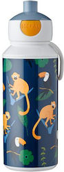 Mepal Pop Up Plastic Kids Water Bottle with Pop...