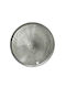 Zaros Platou Decorativ Rotundă Metalic Argintiu 1buc 38x38buc