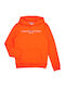 Kids Sweatshirt with Hood and Pockets Orange Essential