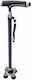 Tpster 21443 Folding Telescopic Aluminium Stick Black